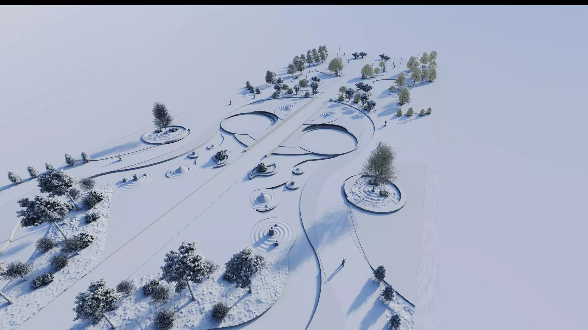 public park-Private Park Landscape 3D model_14