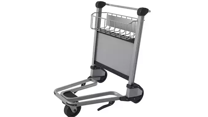 Airport Luggage Trolley 3D model