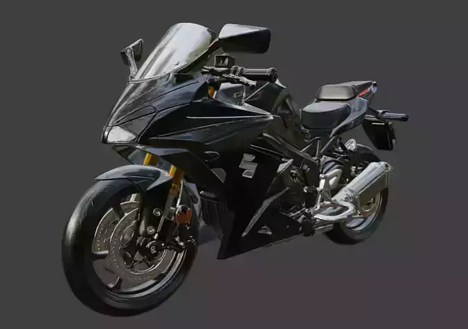 Suzuki Motorcycle 3D Model 3D model