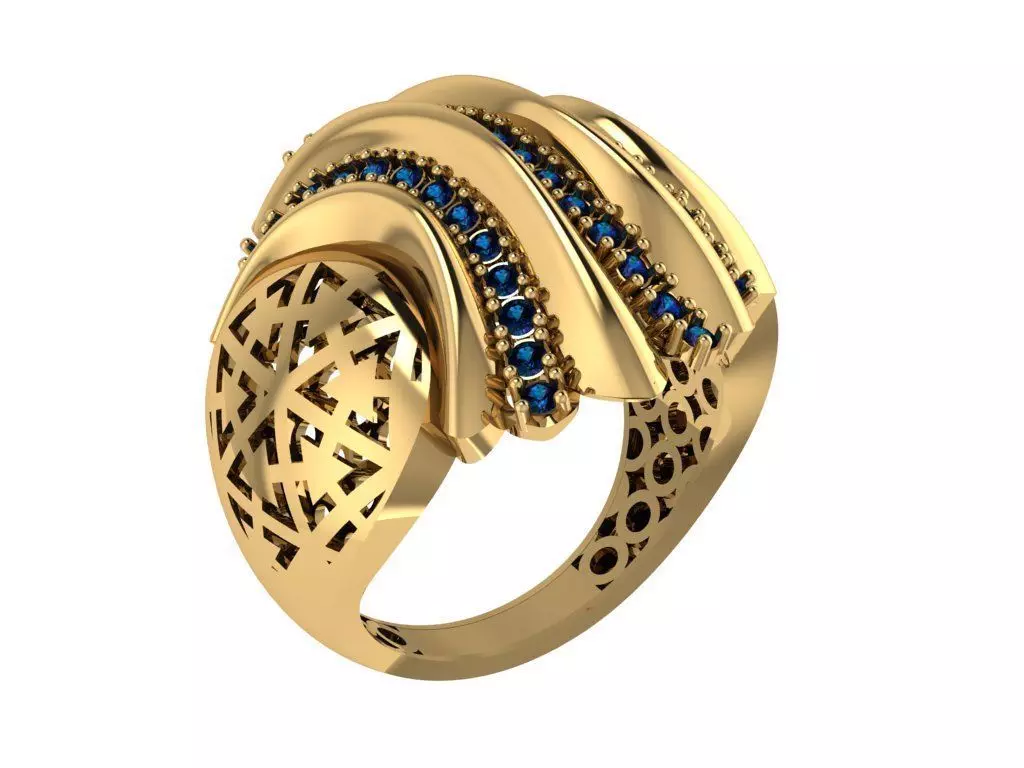 Ready Women Ring STL 3D Models 3D print model_0