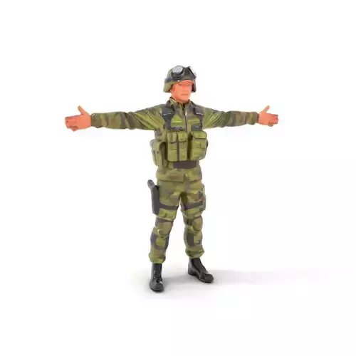 Tactical Soldier model pack Low-poly 3D model