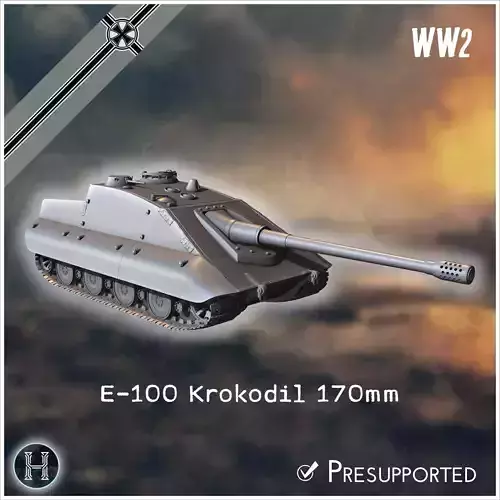 E-100 Krokodil 170mm Entwicklung super-heavy tank - Germany East