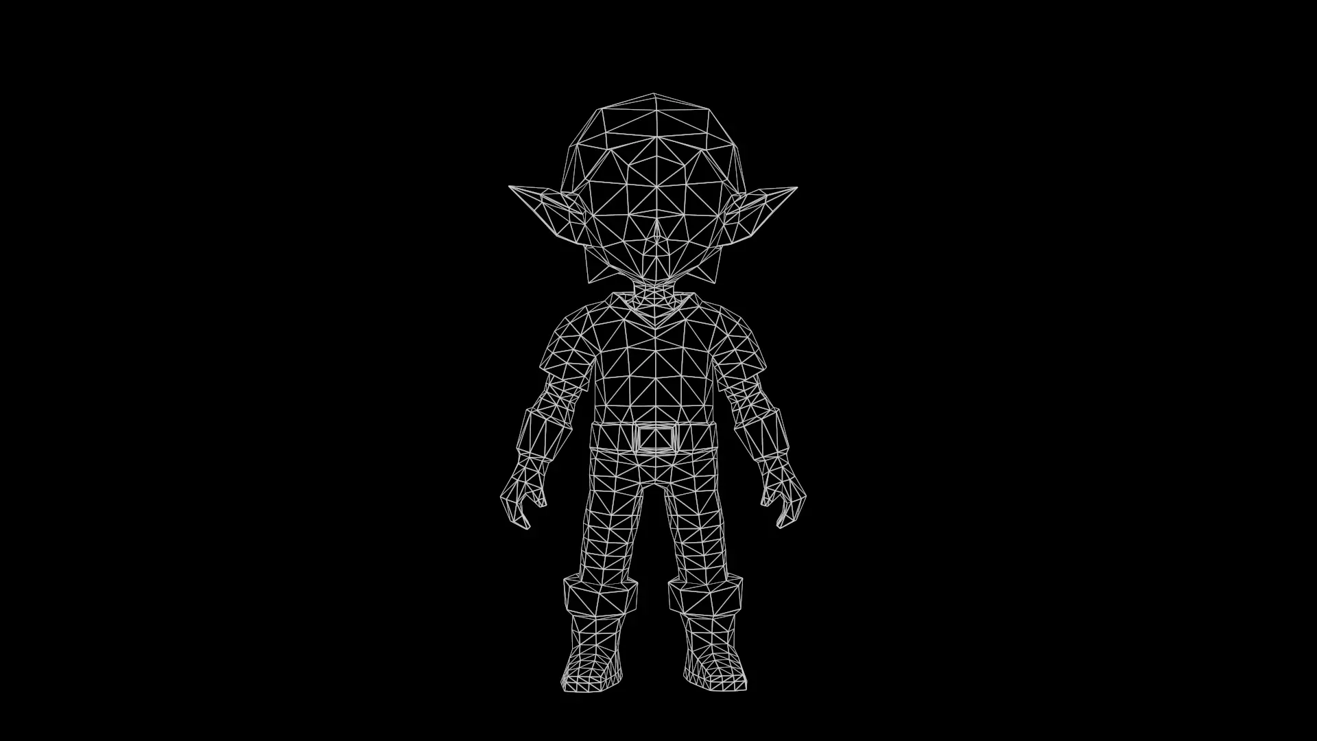 Elf boy low poly Low-poly 3D model_11