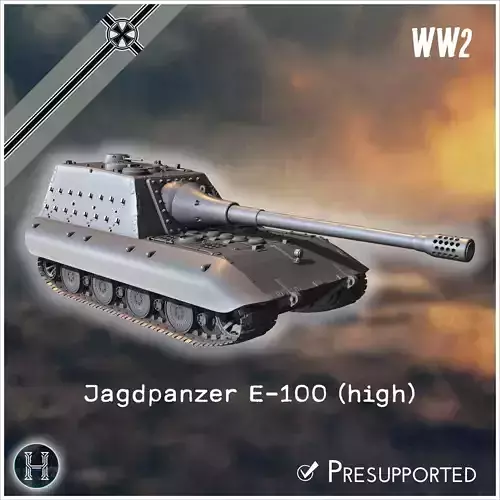 Jagdpanzer E-100 with high casemate Entwicklung tank destroyer -