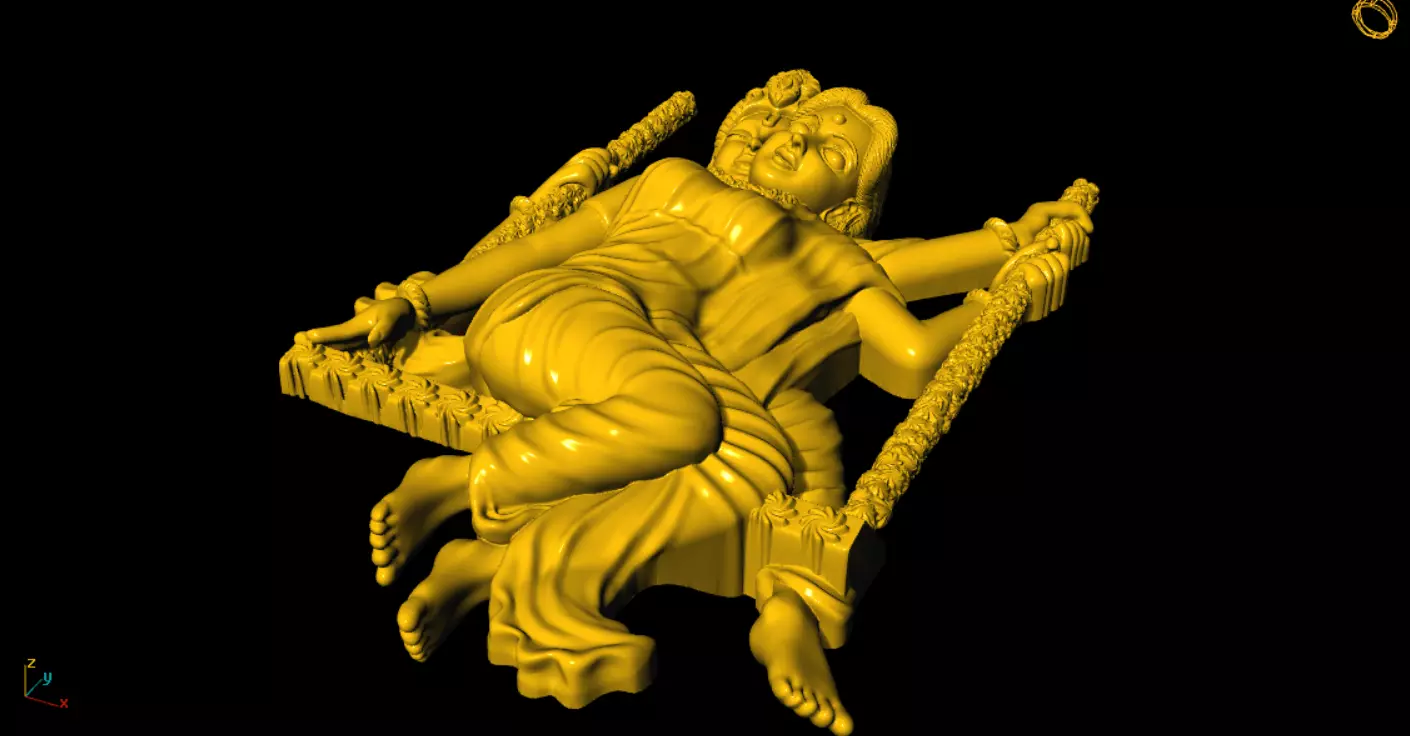 radha krishna printed model 3D print model_9