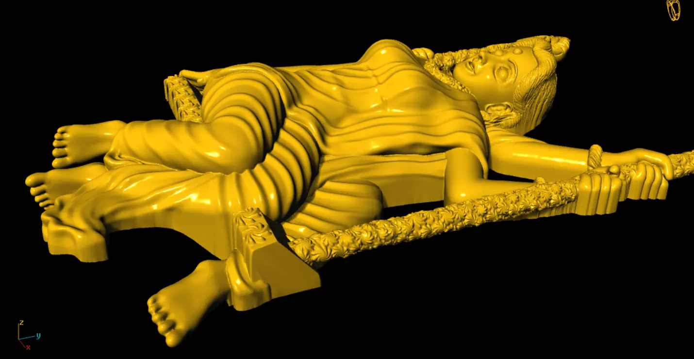 radha krishna printed model 3D print model_5