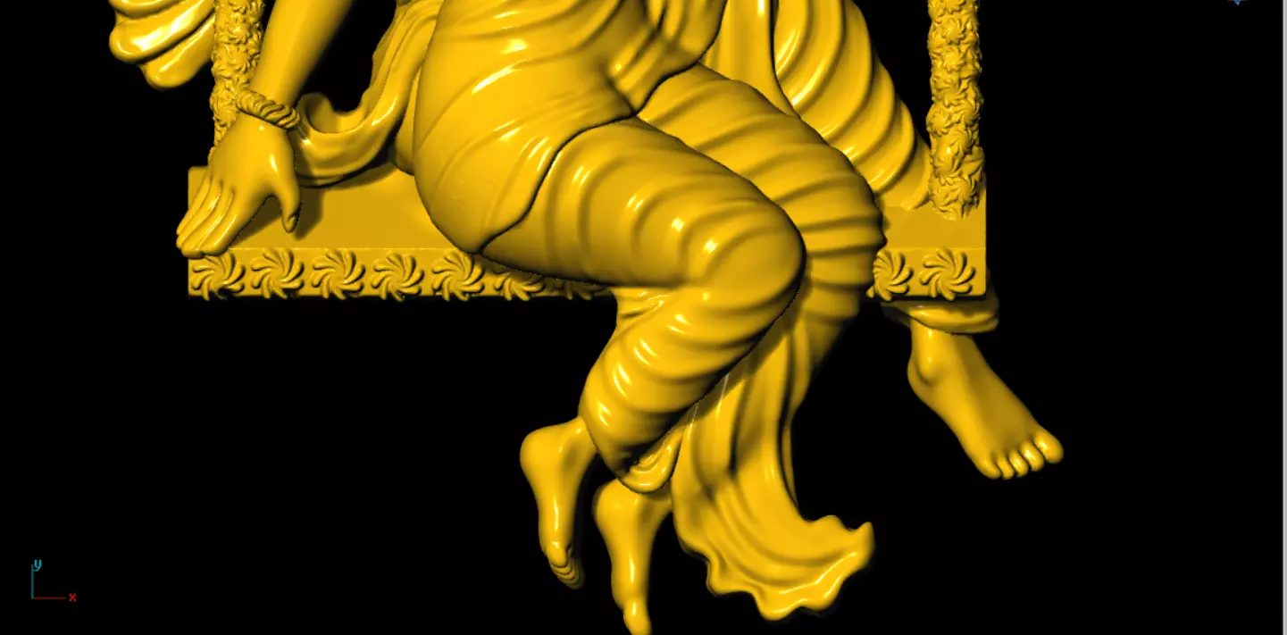 radha krishna printed model 3D print model_12