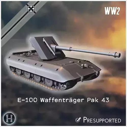 E-100 Waffentrager 88mm Pak 43 Entwicklung tank destroyer - Germ