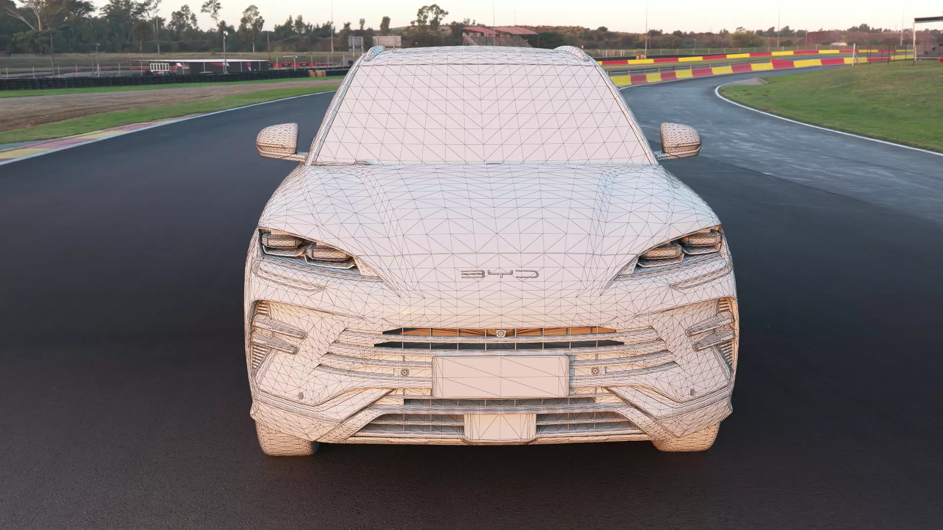 2026 BYD SealU DM-i With lowpoly interior Low-poly 3D model_9