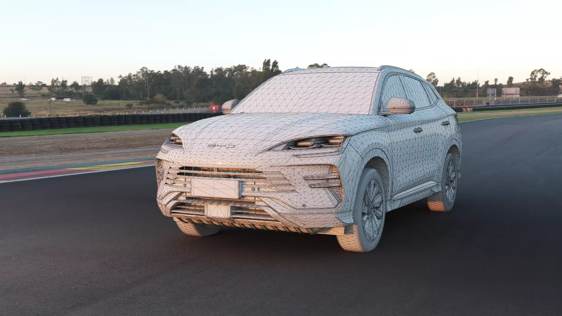 2026 BYD SealU DM-i With lowpoly interior Low-poly 3D model_7