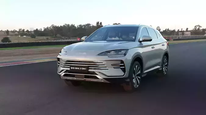 2026 BYD SealU DM-i With lowpoly interior Low-poly 3D model