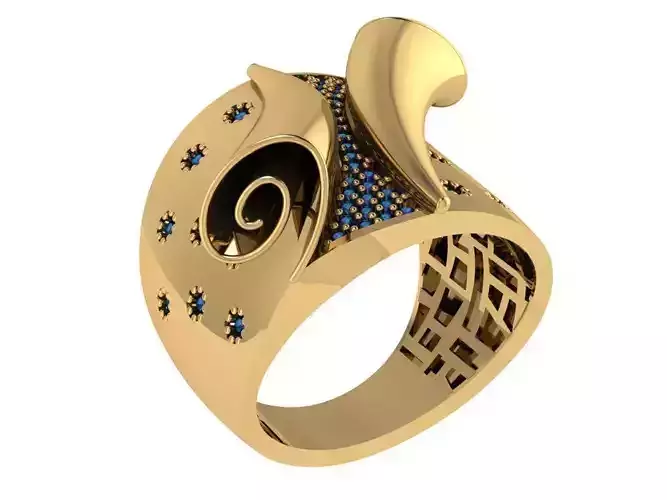 Ready Women Ring STL 3D Models  3D print model