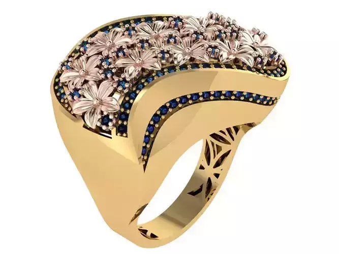 Ready Women Ring STL 3D Models  3D print model