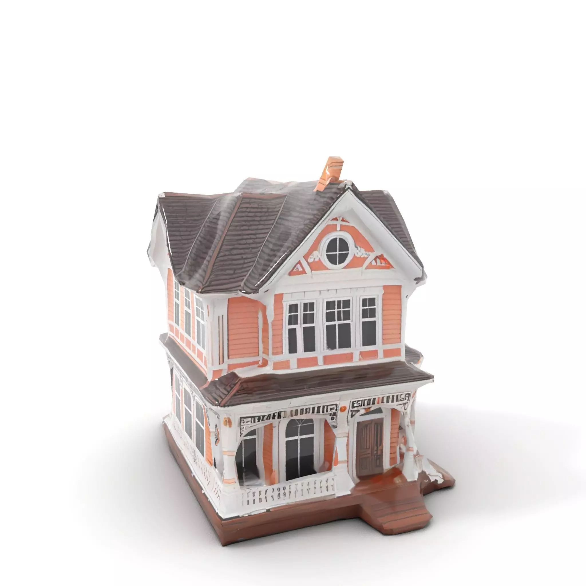 Victorian Peach House model pack Low-poly 3D model_15