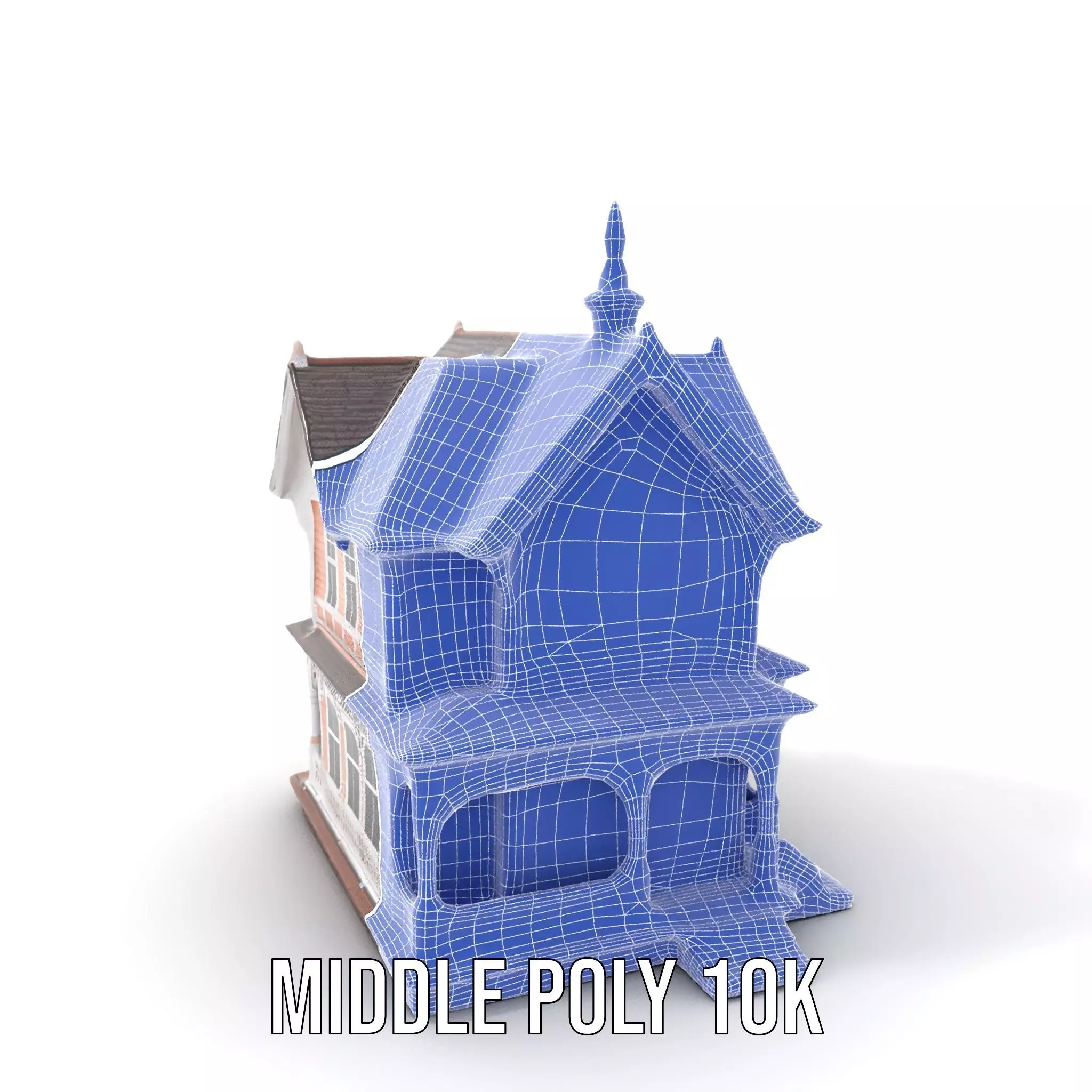Victorian Peach House model pack Low-poly 3D model_25
