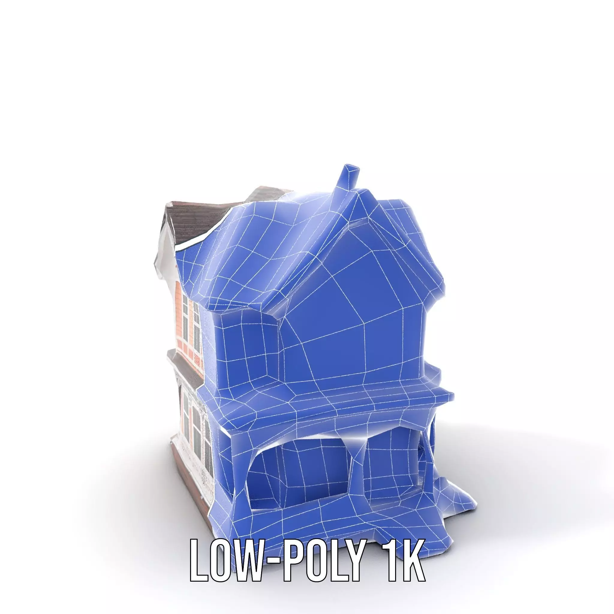 Victorian Peach House model pack Low-poly 3D model_28