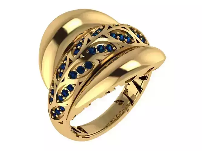 Ready Women Ring STL 3D Models 3D print model