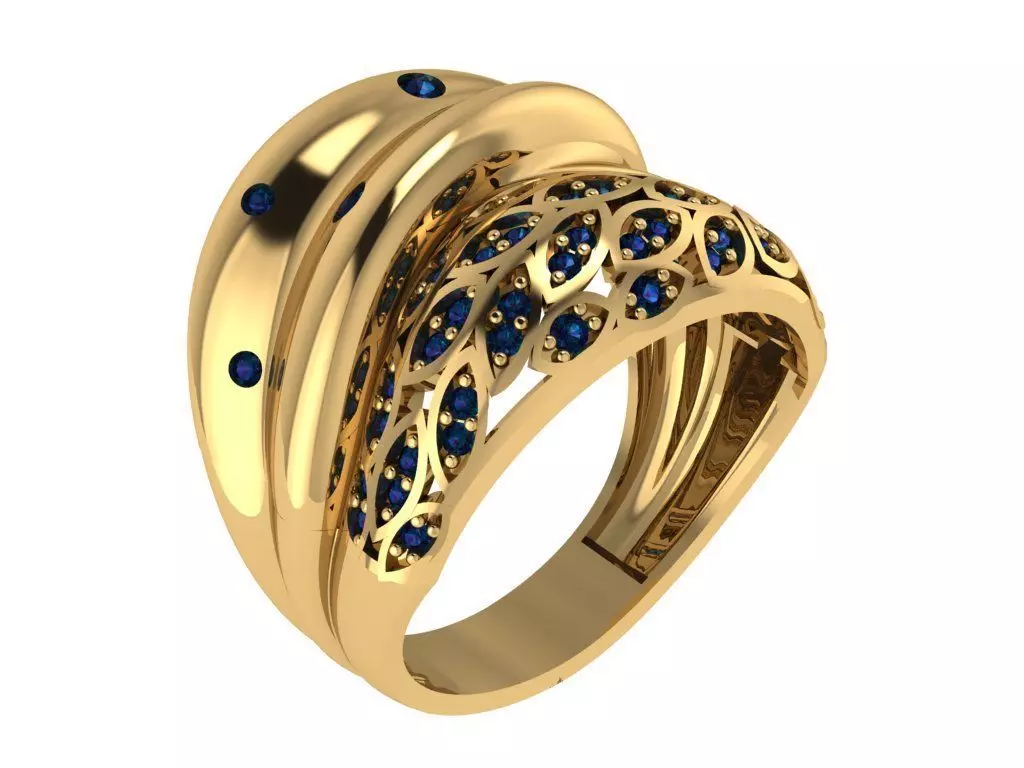 Ready Women Ring STL 3D Models  3D print model_0