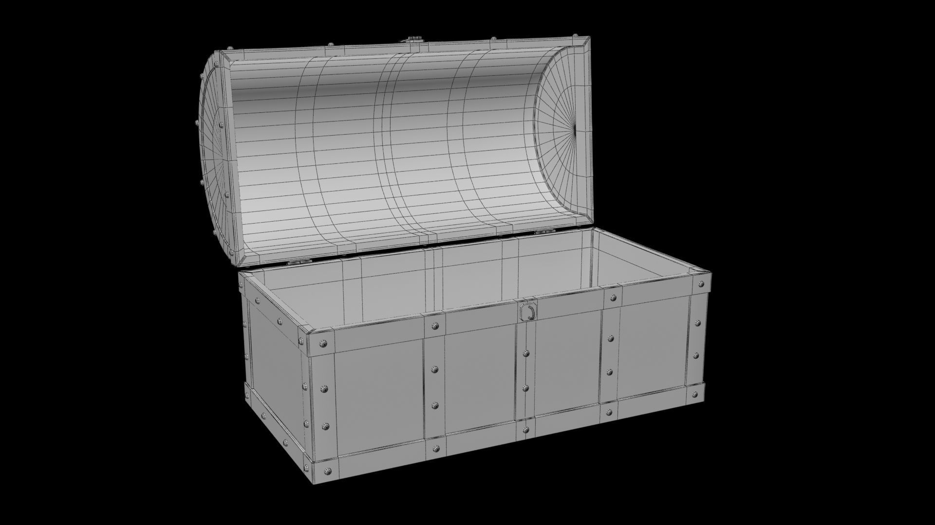 Medieval Fancy Chest Free 3D model_7