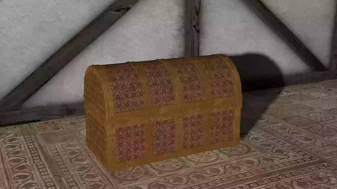 Medieval Fancy Chest Free 3D model