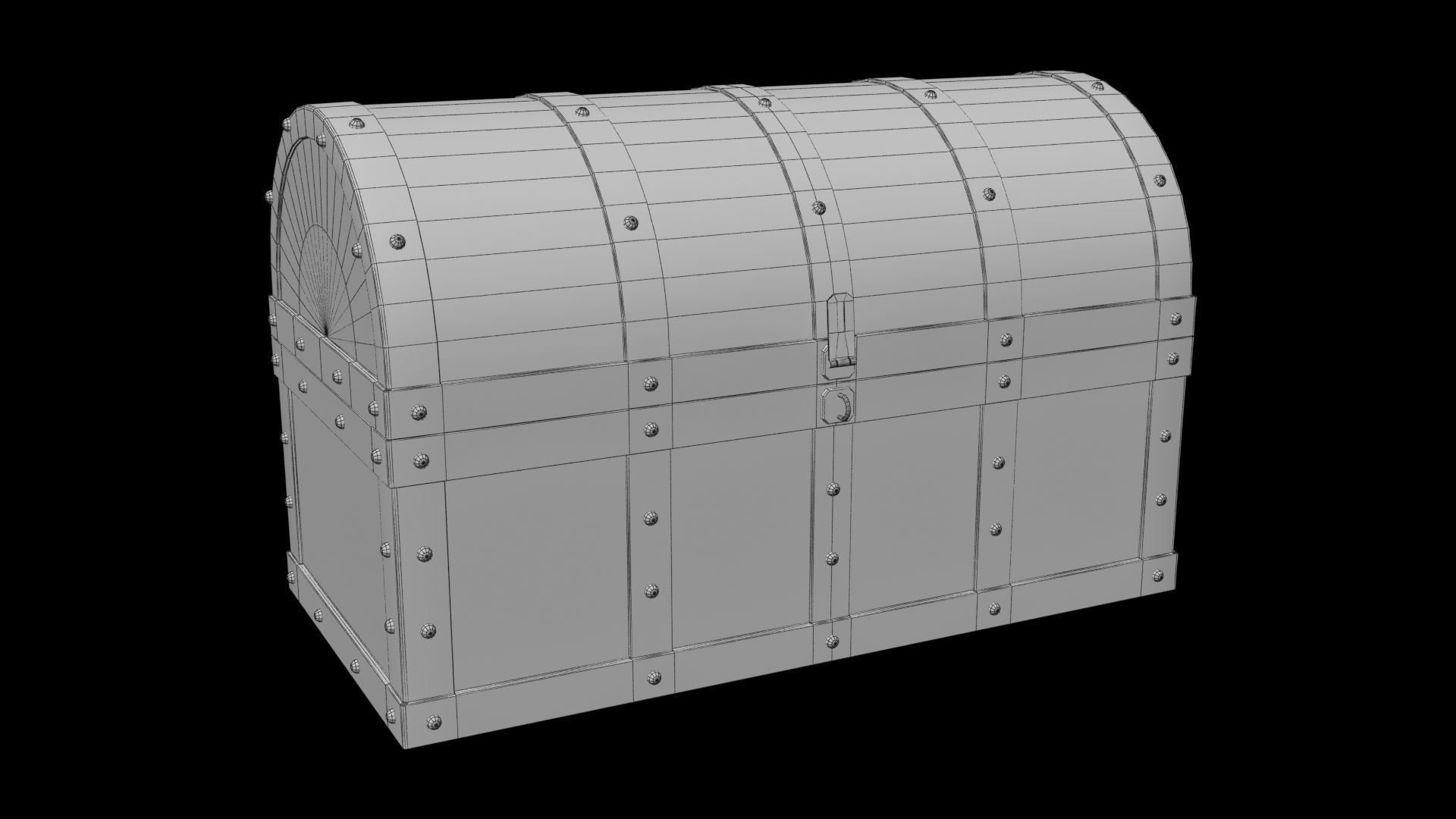 Medieval Fancy Chest Free 3D model_6