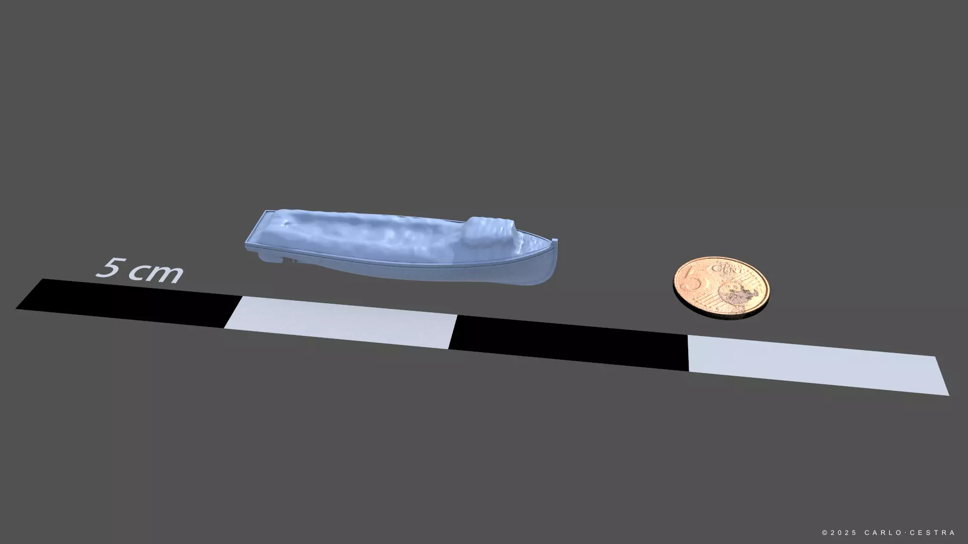 ww2 Japanese Motorboat - Personal license - 1-100 scale 3D print model_3