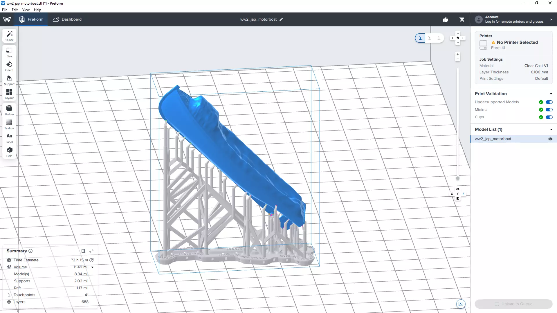 ww2 Japanese Motorboat - Personal license - 1-100 scale 3D print model_6