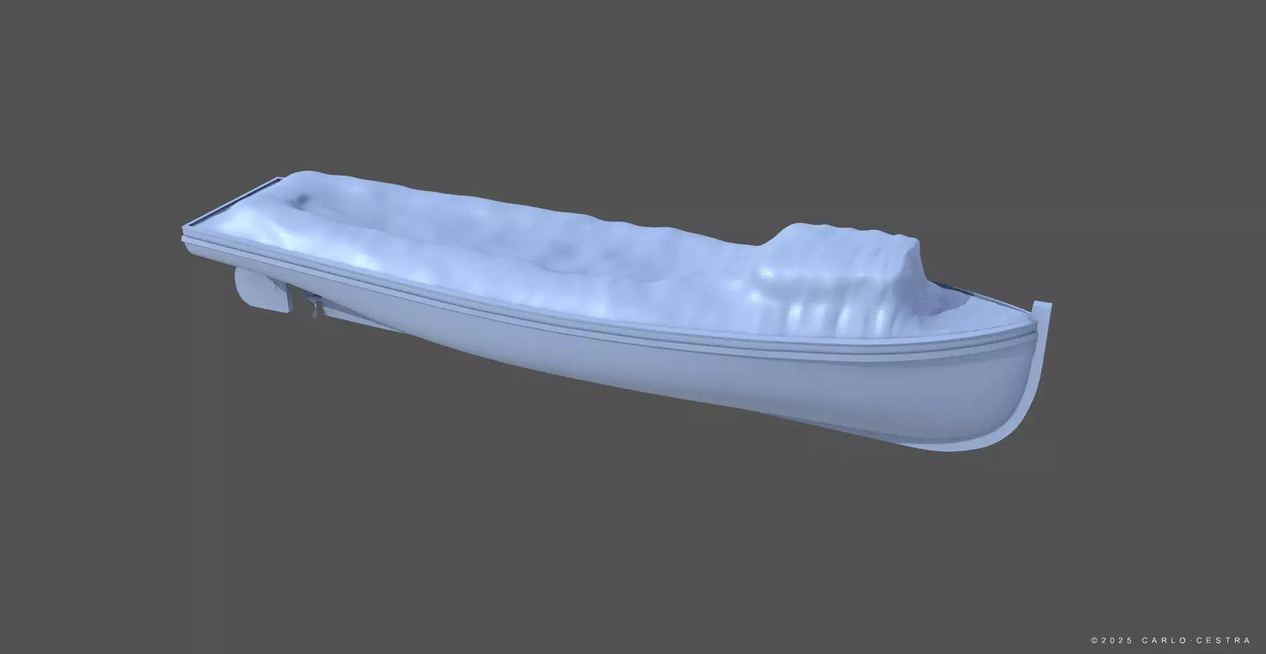 ww2 Japanese Motorboat - Personal license - 1-100 scale 3D print model_0