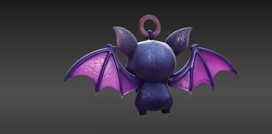 Tiny Flying Bat 3D Print Model Halloween Mini Fast Printable 3D print model_3