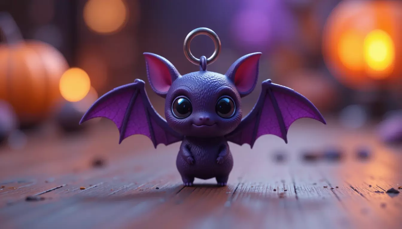 Tiny Flying Bat 3D Print Model Halloween Mini Fast Printable 3D print model_0