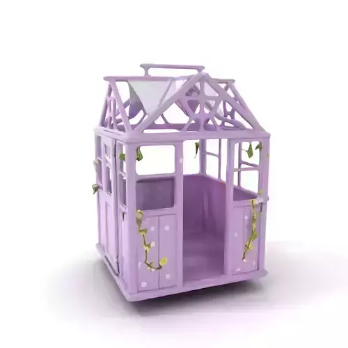 Lavender Greenhouse model pack Low-poly 3D model