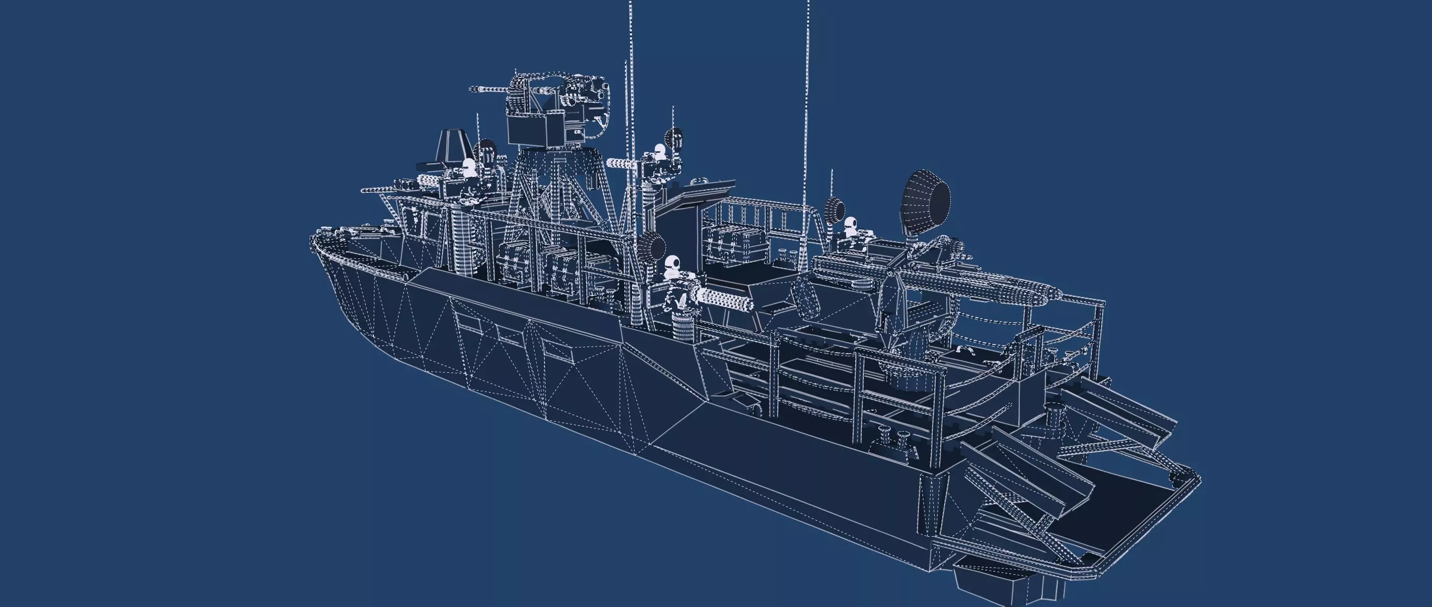 DETAILED PATROL BOAT 3D model_48