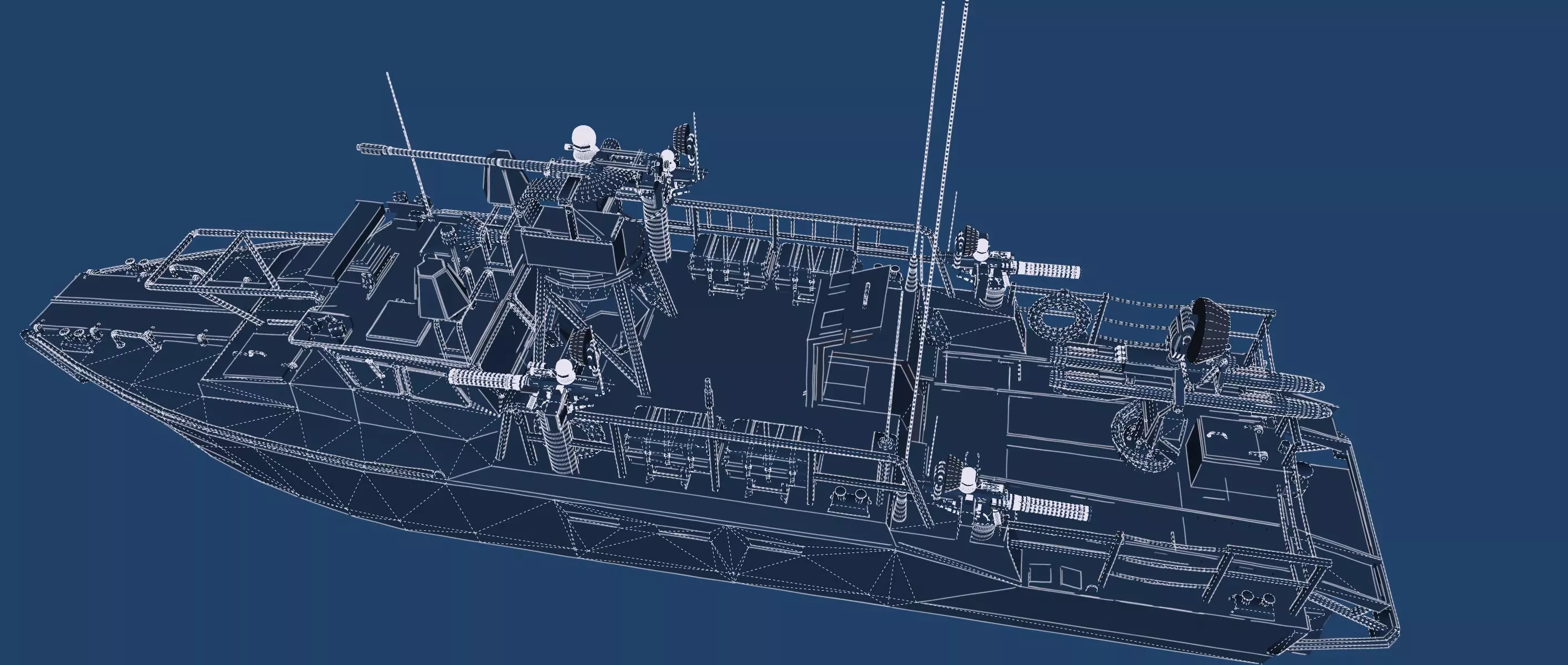 DETAILED PATROL BOAT 3D model_49