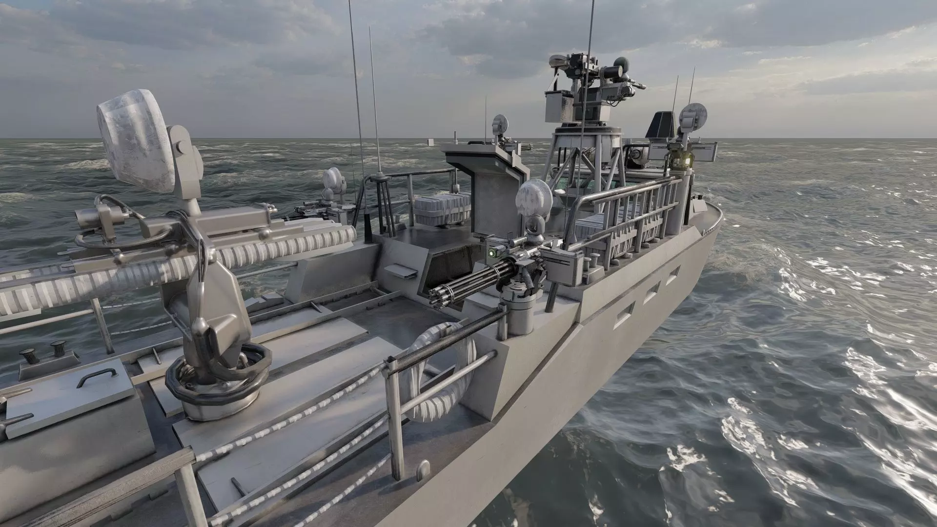 DETAILED PATROL BOAT 3D model_13