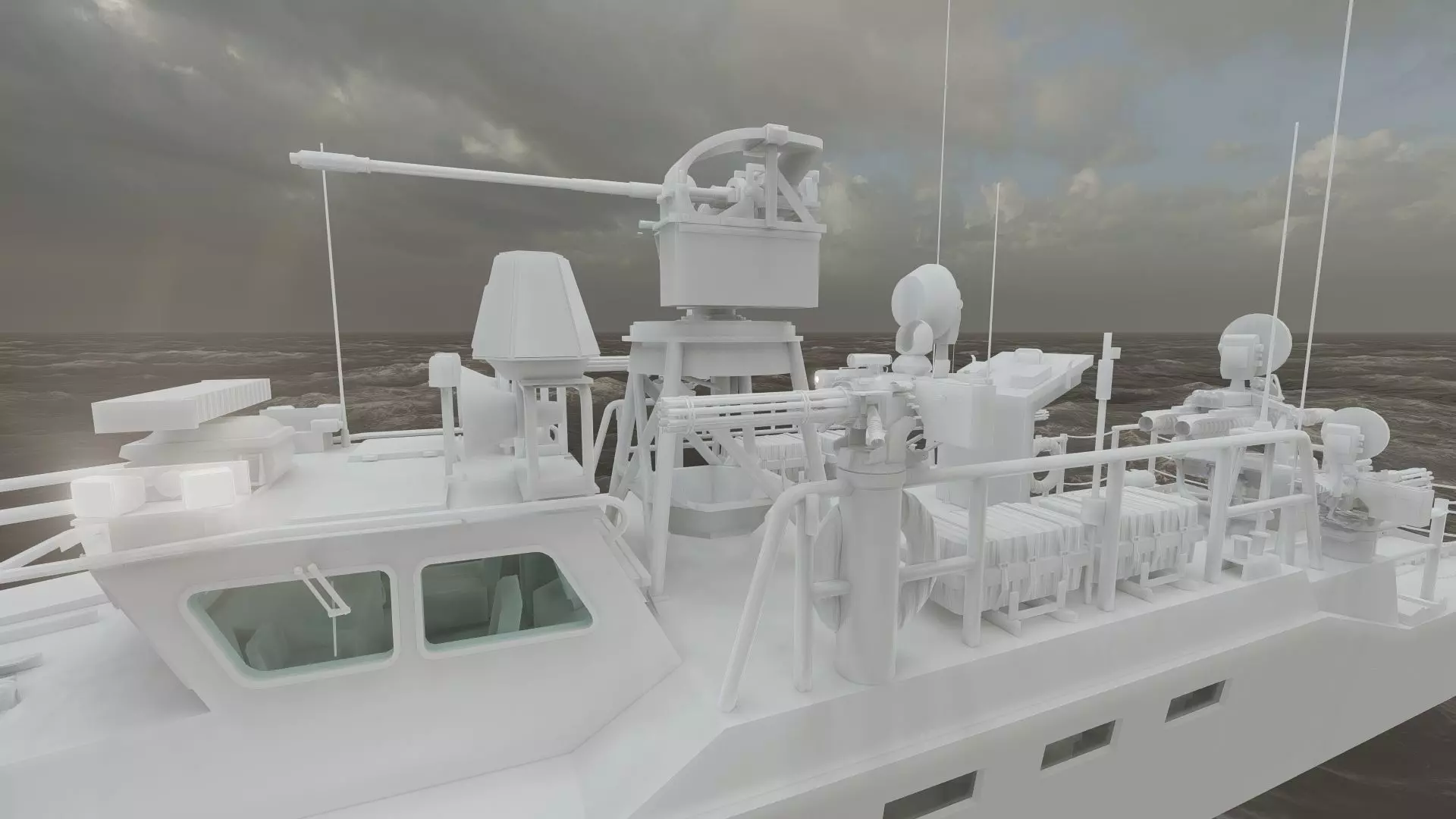 DETAILED PATROL BOAT 3D model_40