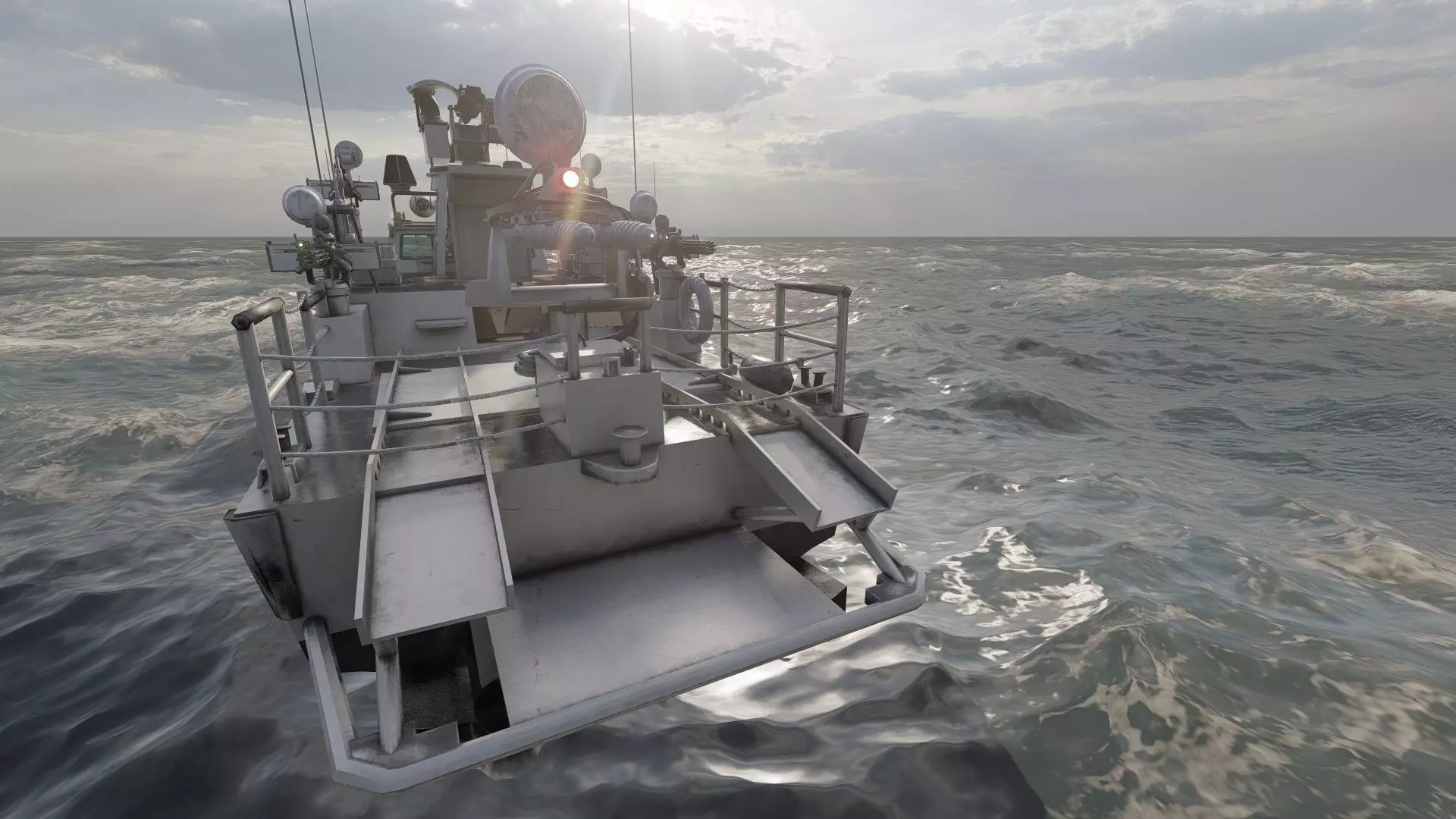 DETAILED PATROL BOAT 3D model_11