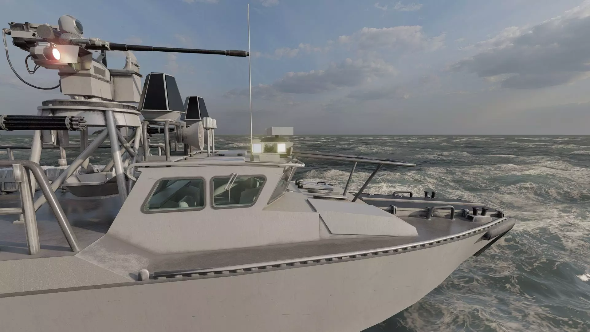 DETAILED PATROL BOAT 3D model_15