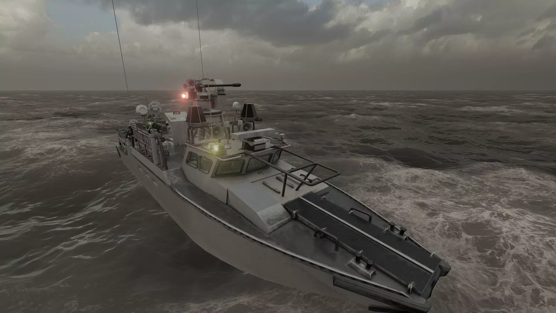 DETAILED PATROL BOAT 3D model_35