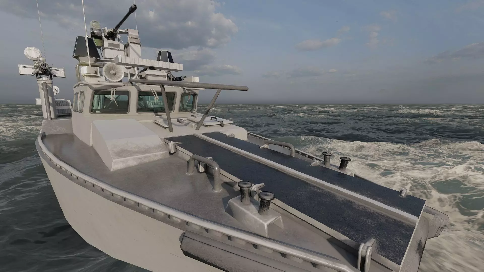 DETAILED PATROL BOAT 3D model_16