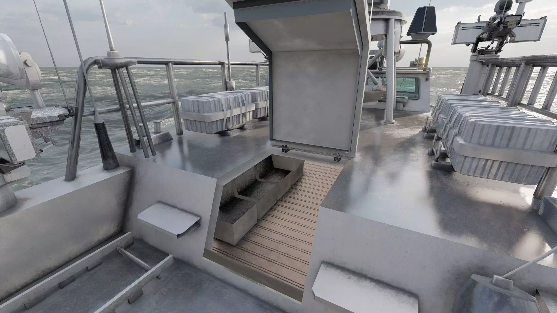 DETAILED PATROL BOAT 3D model_28