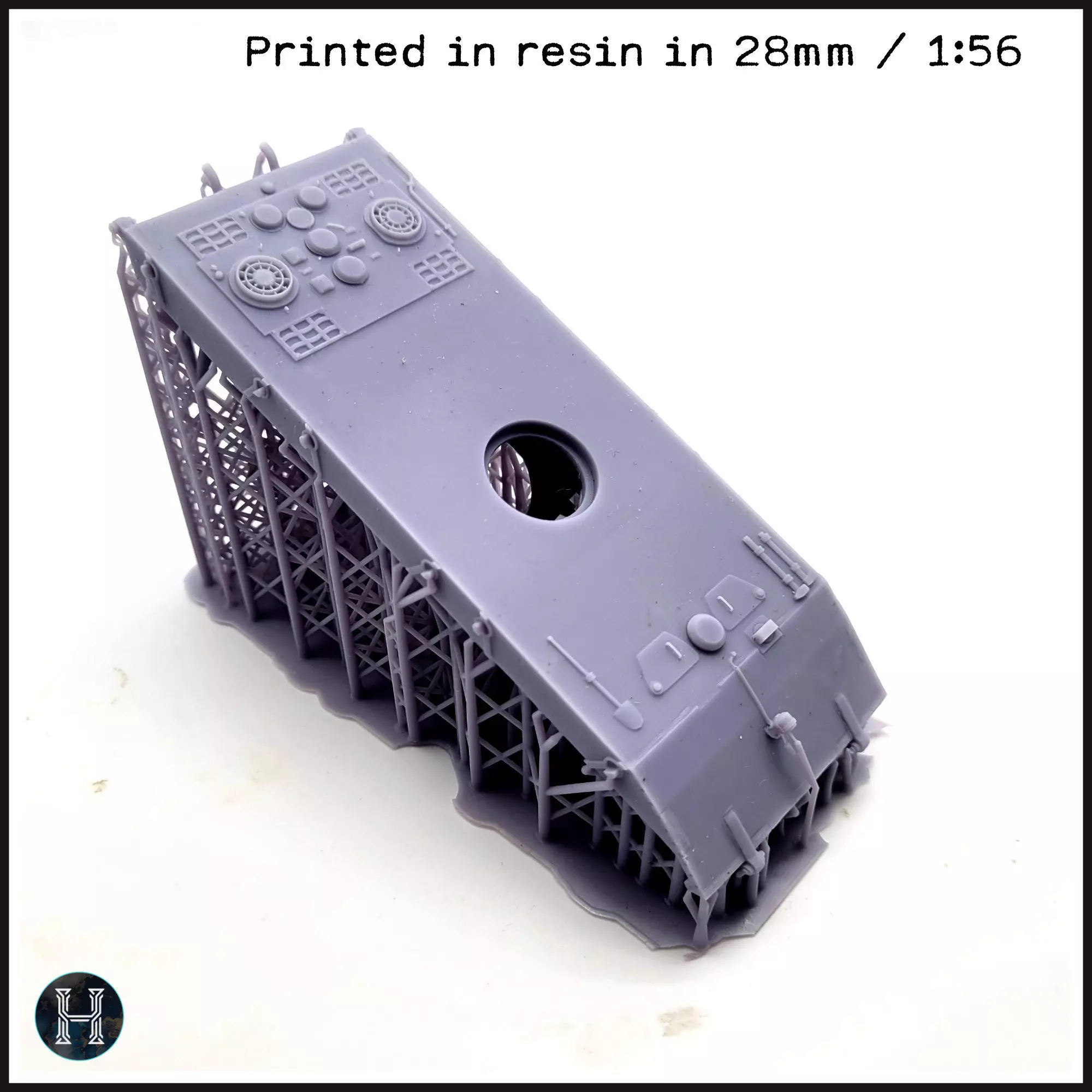 E-100 mit Raketenwerfer R-1 Rakete Entwicklung rocket artillery 3D print model_16