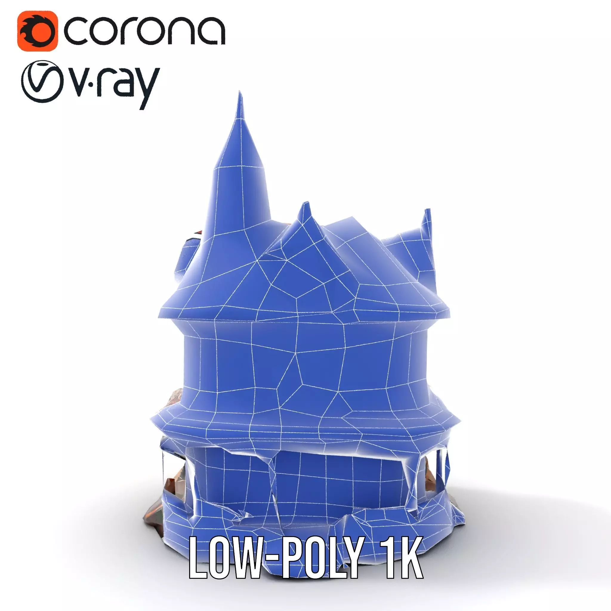 Victorian House model pack Low-poly 3D model_31