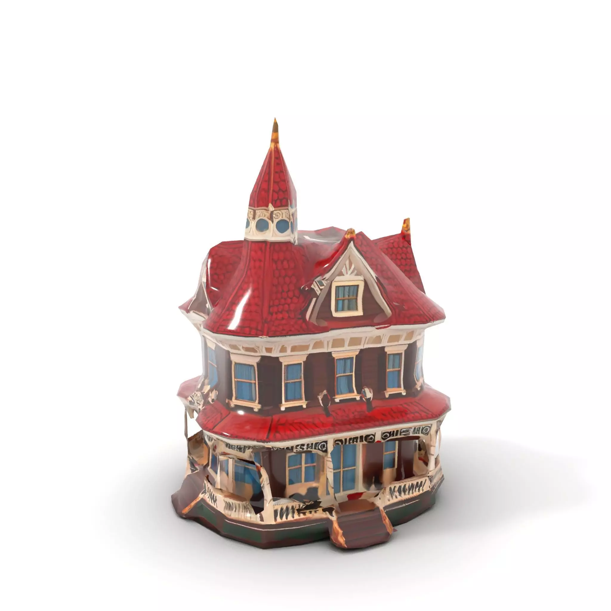 Victorian House model pack Low-poly 3D model_25