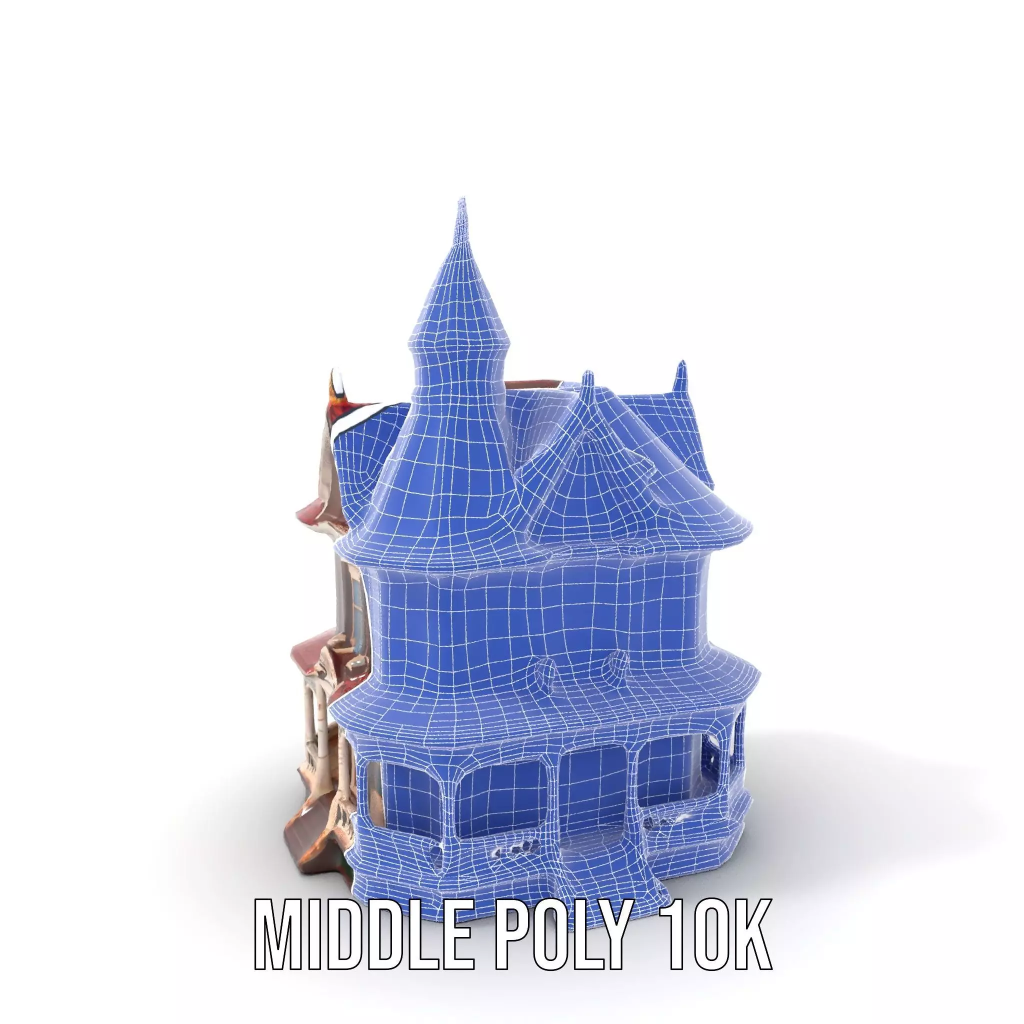 Victorian House model pack Low-poly 3D model_18