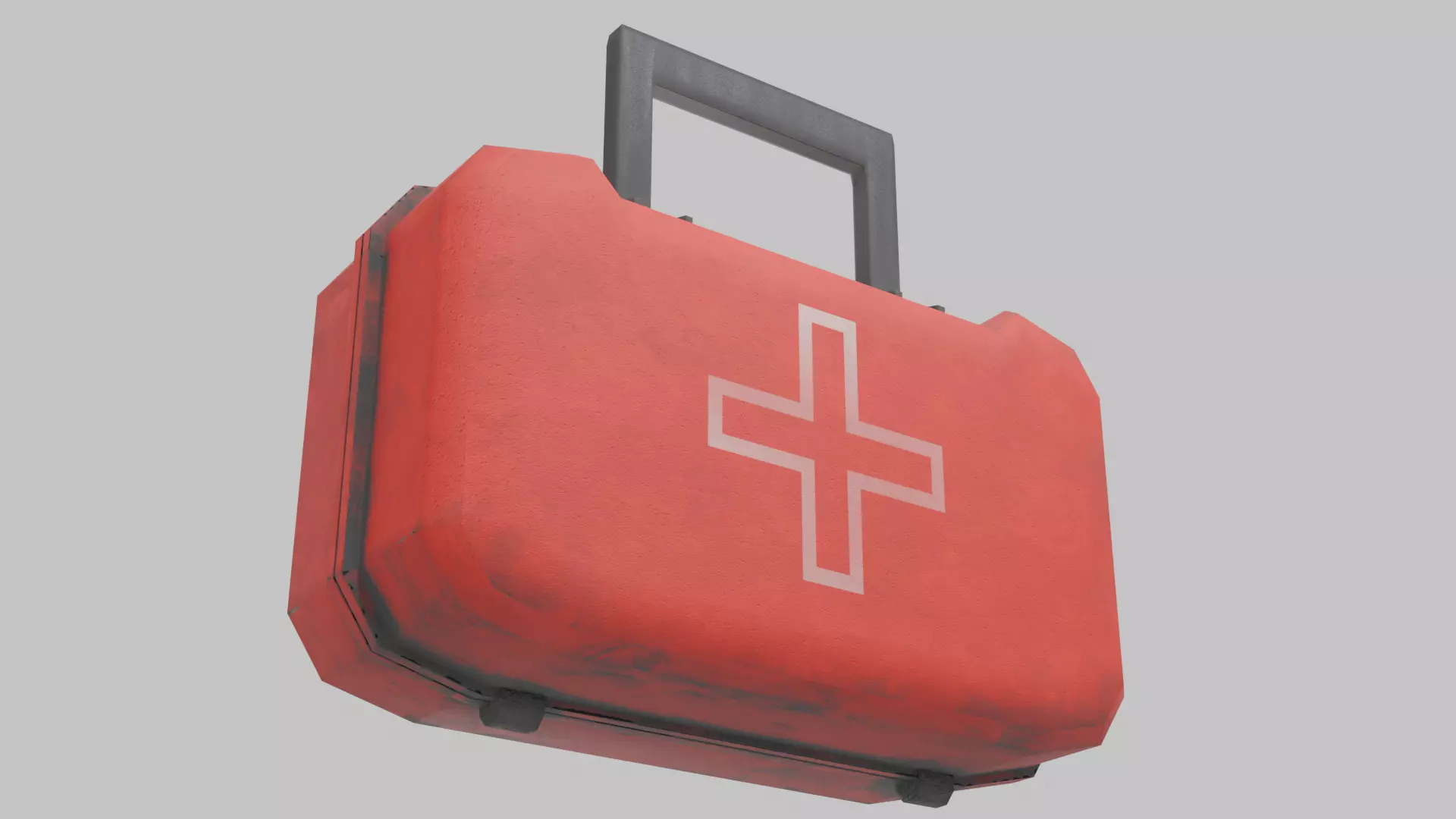 Survival medkit Low-poly 3D model_4