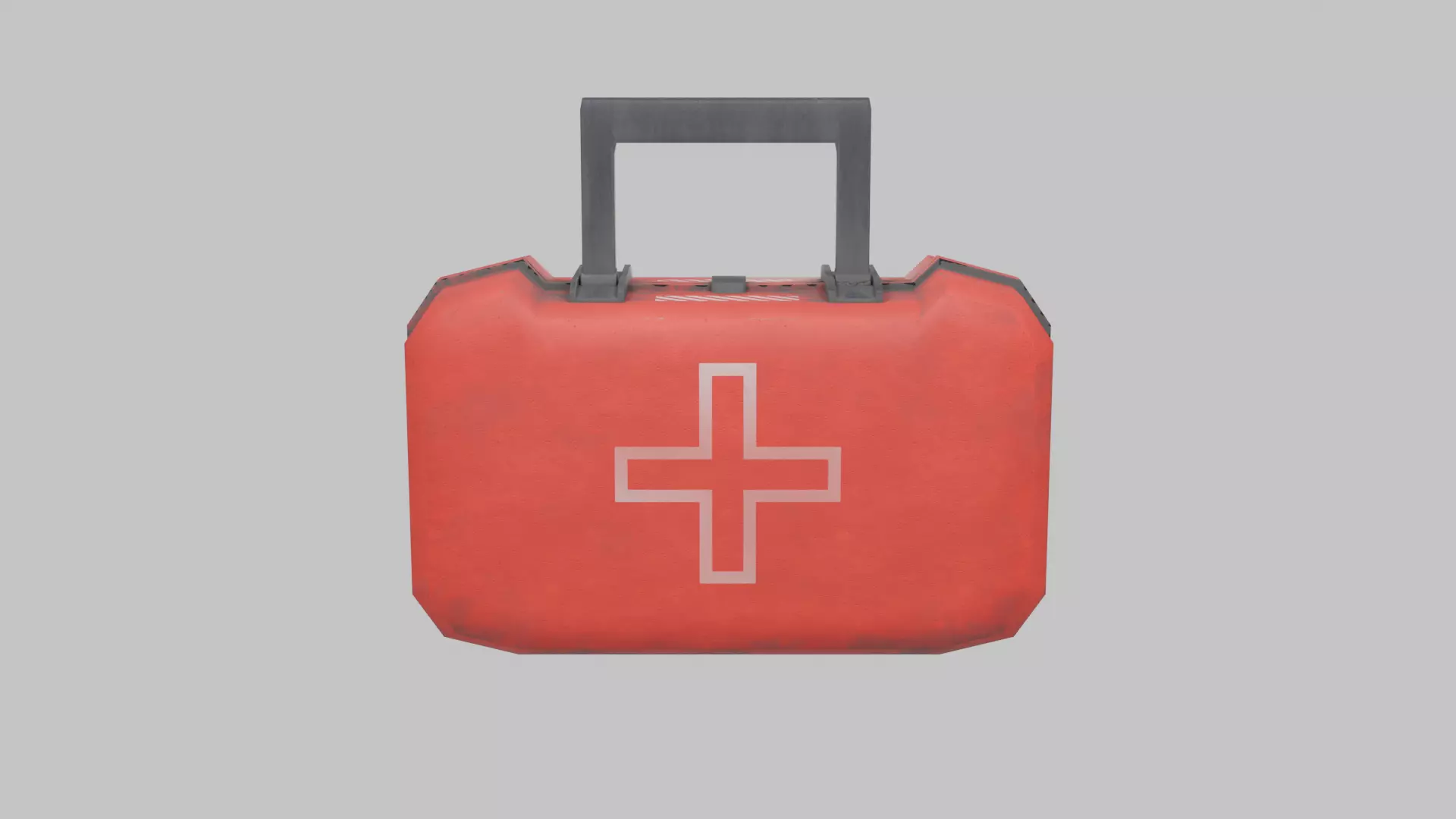 Survival medkit Low-poly 3D model_0