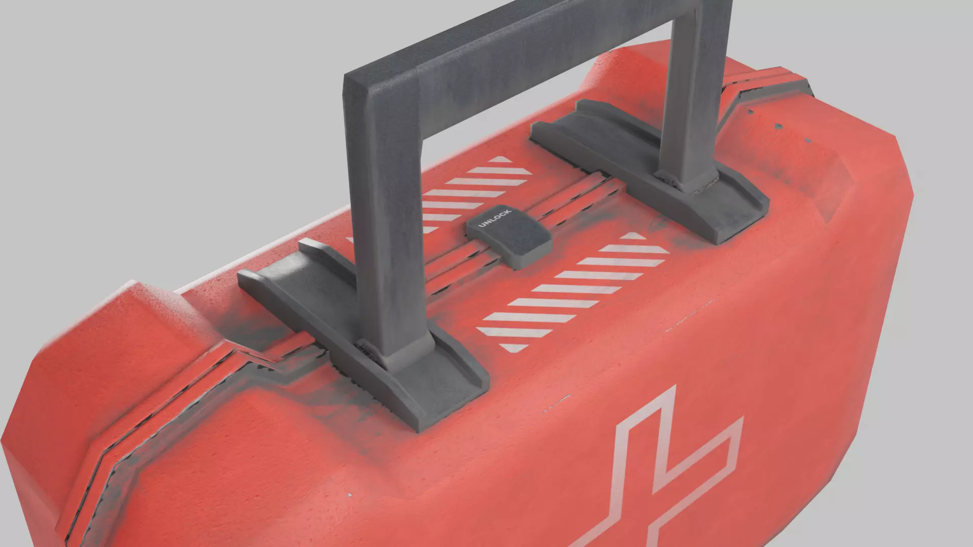 Survival medkit Low-poly 3D model_2