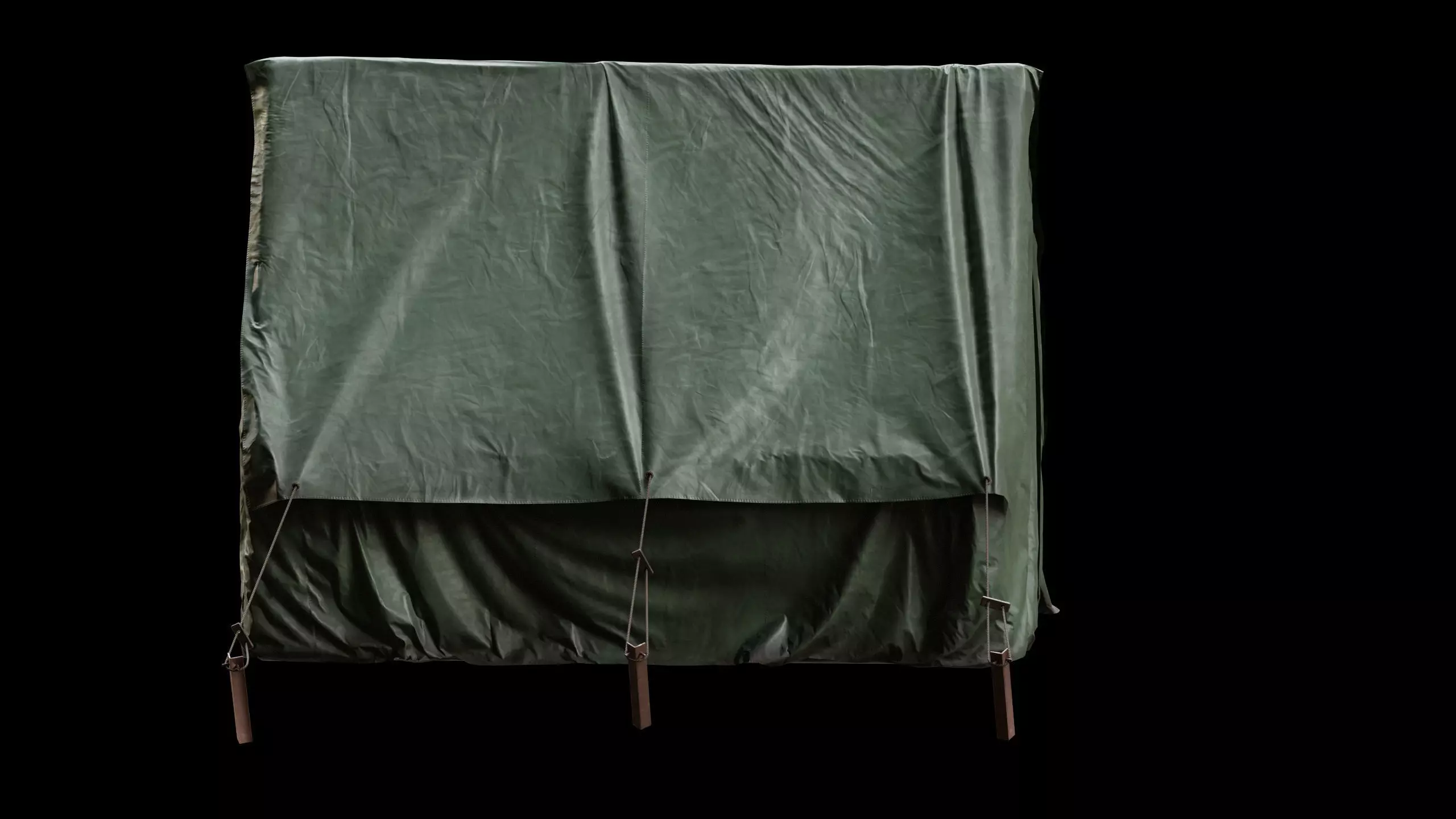 Military Tent 02 Low-poly 3D model_5