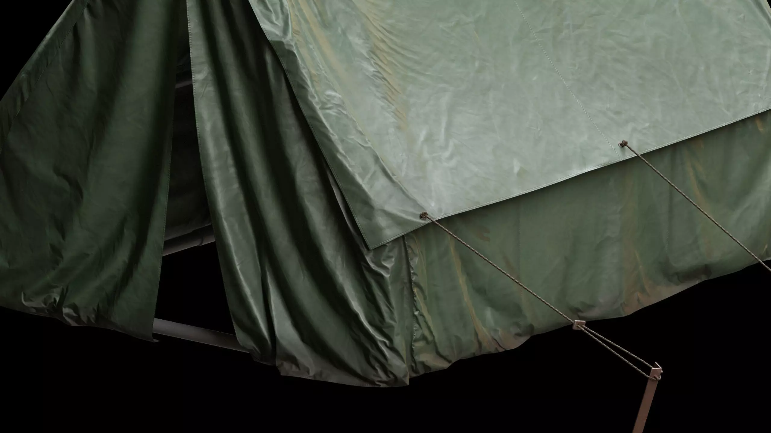 Military Tent 02 Low-poly 3D model_7
