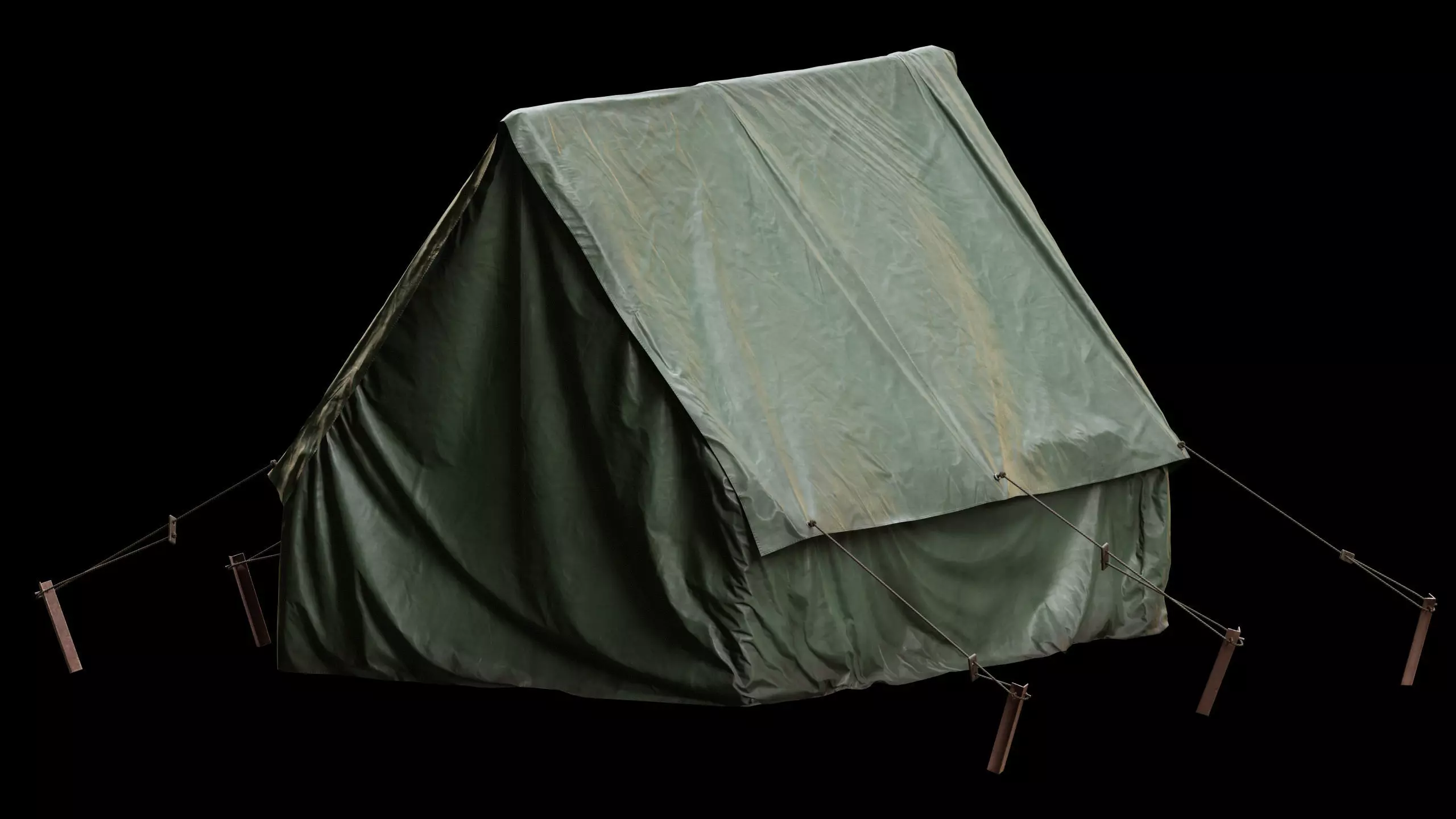 Military Tent 02 Low-poly 3D model_4